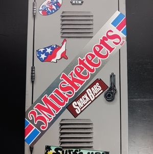 Vintage 3 MUSKETEERS School Locker Advertising Tin For Candy Bar 1989 Edition